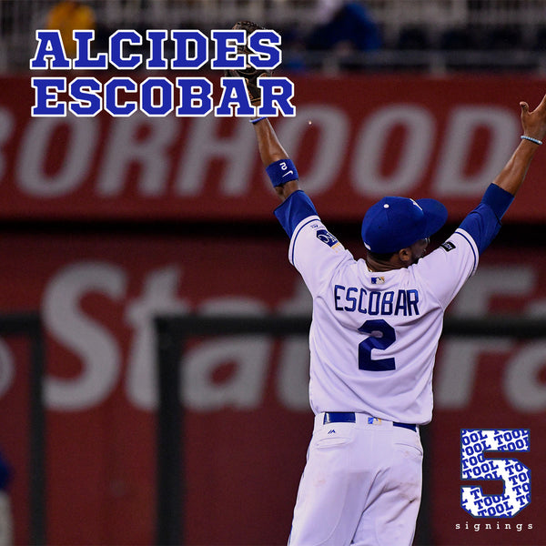 Buy the Alcides Escobar Signed Milwaukee Brewers Jersey